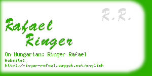 rafael ringer business card